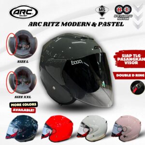 Helmet ARC RITZ Helmet Modern & Pastel Colour Original ( Helmet ARC Special Color Sirim Approved ) - Size L & XXL